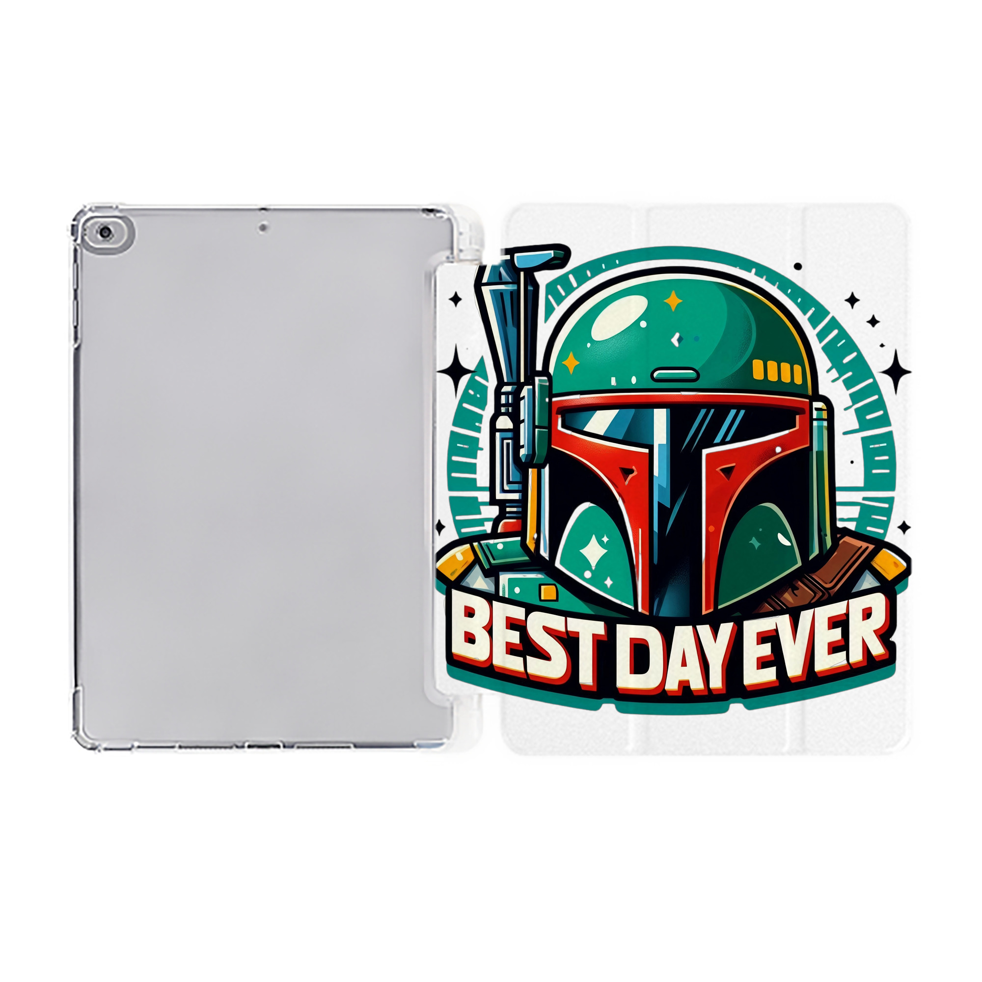 （画像用） スター・ウォーズ Star Wars IPad ケース ペン収納付き 三つ折りスタンド PUレザー×シリコン 対応機種9.5/10.5/10.9インチ